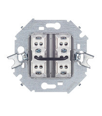 Переключатель Simon 15 двухклавишный встраиваемый алюминий (1591397-033) - фото 4