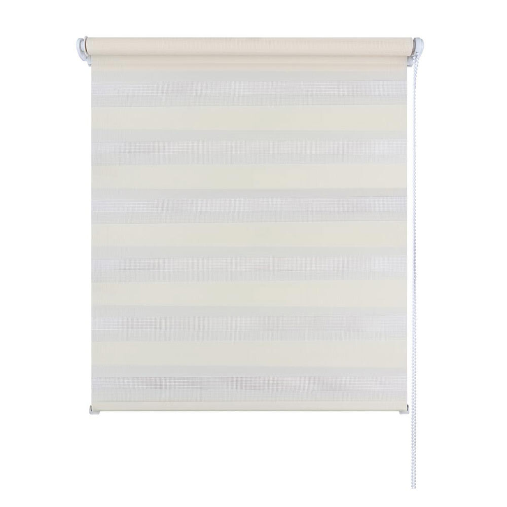 Рулонная штора день-ночь 140х160 см Legrand молочная