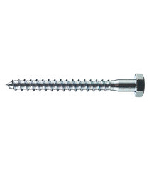 Болт сантехнический 8х80 мм DIN 571 оцинкованный (20 шт.) - фото 1