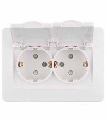 Розетка Systeme Electric Blanca встраиваемая белая со шторками (BLNRS441121) - фото 2