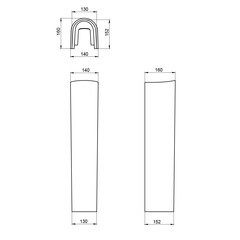 Пьедестал Santeri Визит 690 мм белый (1.3605.3.S00.00B.0) - фото 4