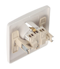 Розетка Systeme Electric Blanca встраиваемая белая со шторками (BLNRS001111) - фото 4