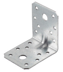 Уголок крепежный усиленный оцинкованный 70х70х55х2.5 мм GAH ALBERTS - фото 1
