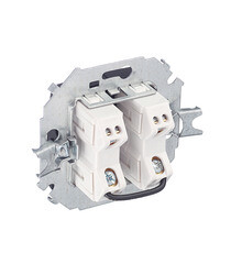 Выключатель Simon 15 двухклавишный встраиваемый графит (1591398-038) - фото 4