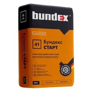 Ровнитель цементный грубый Bundex СТАРТ 30 кг — купить в Санкт ...