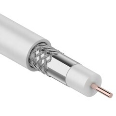 Кабель коаксиальный телевизионный RG-6U 1x0,75 мм экранированный Proconnect (50 м)