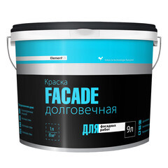 Краска латексная Element Facade для наружных работ 9 л