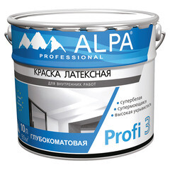 Краска Альпа Профи 3 база прозрачная C 9,06 л