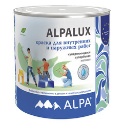 Краска акриловая Alpa люкс DIY супермоющаяся прозрачная основа С 0,9 л