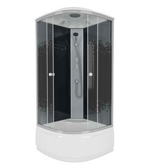 Душевая кабина Niagara Eco 90х90х215 см с высоким поддоном стекло мозаика 4 мм (7508-08Black)