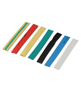 Термоусадочная трубка ТУТ 8/4 набор 7 цветов по (3 шт) 100 мм