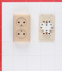 Розетка Systeme Electric Этюд накладная сосна (PA16-005D) - фото 6