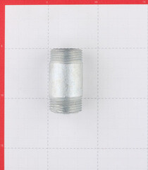 Бочонок 1 НР(ш) х 1 НР(ш) стальной оцинкованный - фото 2