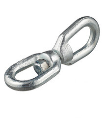 Вертлюг петля-петля d16 мм оцинкованный - фото 3