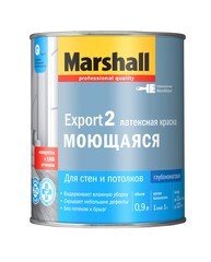 Краска латексная Marshall Export-2 для стен и потолков BW 0,9 л