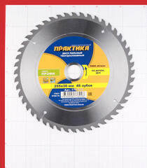 Диск пильный по дереву Практика 255х30х2,8 мм 48 зубьев (776-928) - фото 2