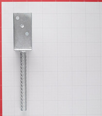 Опора колонны бруса U-образная оцинкованная d19 70х325х120х4 мм - фото 4