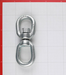 Вертлюг петля-петля d12 мм оцинкованный - фото 3