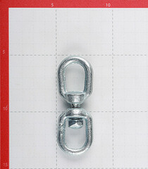 Вертлюг петля-петля d6 мм оцинкованный - фото 3