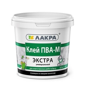 Клей ПВА М Лакра Экстра универсальный 0,9 кг — купить в Петровиче в ...