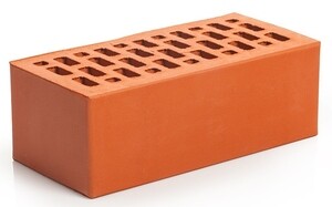 Кирпич лицевой керамический утолщенный пустотелый 250х120х88 мм красный