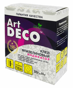Клей для флизелиновых обоев Art Deko с индикатором 500 г — купить в ...