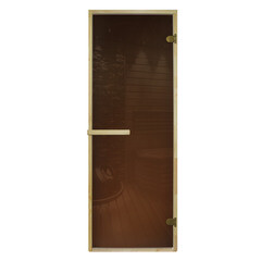 Дверь для сауны DoorWood бронза 700х1900 мм