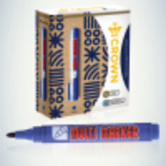 Маркер перманентный Crown Multi Marker синий 3 мм