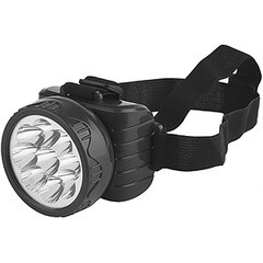 Фонарь налобный Эра Трофи TG9 светодиодный 9 LED 900 мАч аккумуляторный пластик