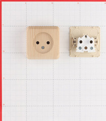 Розетка Systeme Electric Этюд накладная сосна (PA16-001D) - фото 5