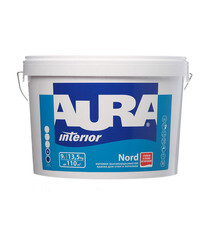Изображение товара Краска интерьерная Aura Interior Nord база А белая 9 л