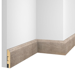 Плинтус МДФ напольный Artiva дуб серо-коричневый 80х16х2400 мм