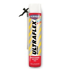 Пена монтажная бытовая Krass Ultraflex Extra всесезонная 650 мл