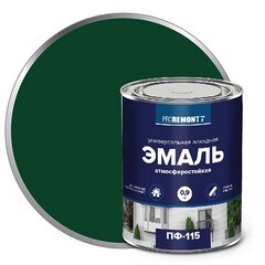 Эмаль алкидная Proremontt ПФ-115 зеленая 0,9 кг