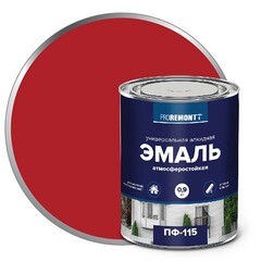 Эмаль алкидная Proremontt ПФ-115 красная 0,9 кг