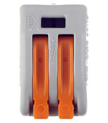 Клемма на 2 провода Wago 222-412 0,08-2,5 кв.мм с рычажками без пасты (5 шт.) (2550/222-412) - фото 4