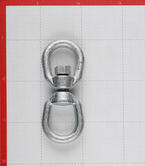 Вертлюг петля-петля d10 мм оцинкованный - фото 4