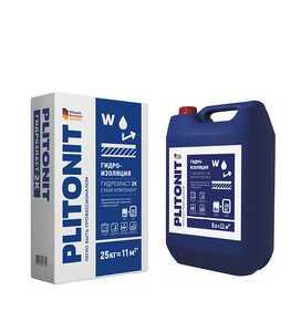 Гидроизоляция PLITONIT АкваБарьер ГидроЭласт 2К 25 кг+8 л — купить в ...