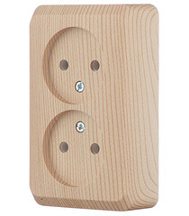 Розетка Systeme Electric Этюд накладная сосна (PA16-005D) - фото 4