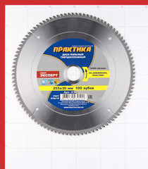 Диск пильный по алюминию Практика 255х30х3,2 мм 100 зубьев (030-511) - фото 4