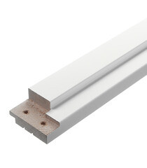 Коробка дверная 70х34х2070 мм (620 мм) финишпленка белая с петлями (2,5 шт.) - фото 1