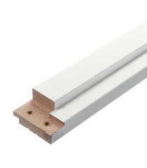 Изображение товара Коробка дверная 70х34х2070 мм (820 мм) финишпленка белая с петлями (2,5 шт.)