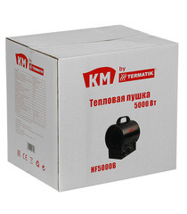 Пушка тепловая электрическая 5 кВт КМ HF5000B прямого нагрева - фото 2