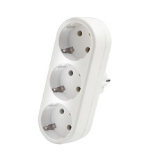 Разветвитель 3 розетки Domtok 16 А 250 В 3,5 кВт IP20 белый (2656)