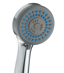 Лейка для душа Union d80 мм 3 режима со шлангом 1500 мм с держателем пластик хром (MW035) - фото 3