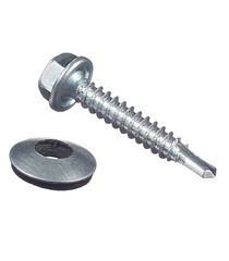 Саморезы кровельные с буром 28х4,8 мм металл-дерево оцинкованные (60 шт.) - фото 3