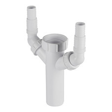 Носик для сифона McAlpine 1 1/2х40 мм двойной (TEE4)