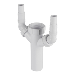 Носик для сифона McAlpine 1 1/2х40 мм двойной (TEE4)