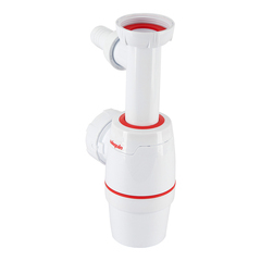 Сифон для мойки Wirquin Neo 1 1/2х40/50 мм без выпуска с отводом (30987074)