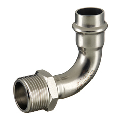 Отвод Valtec d18 мм х 3/4 НР(ш) 90° нержавеющая сталь (VTi.957.I.001805)